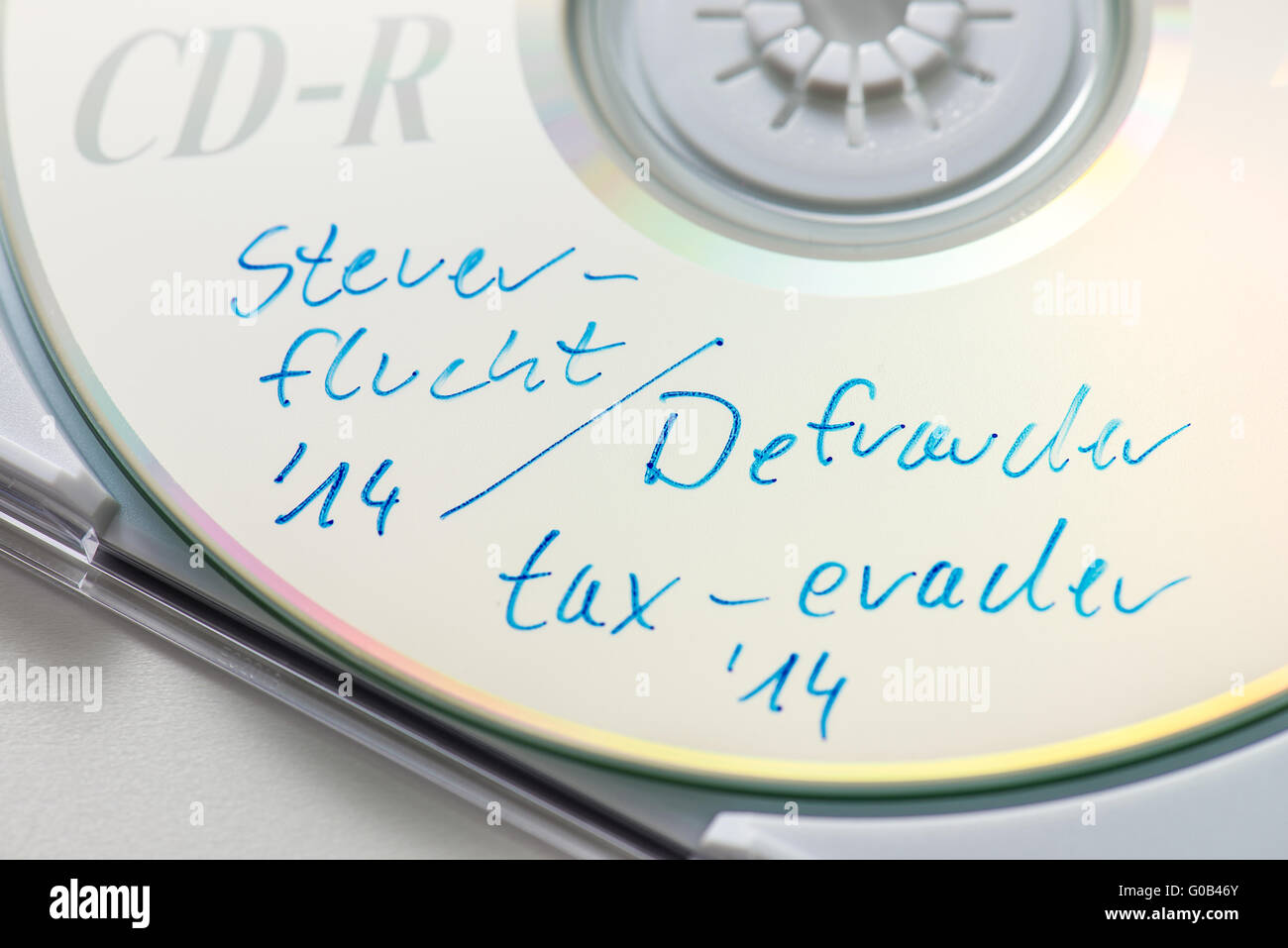 CD di evasione fiscale Foto Stock