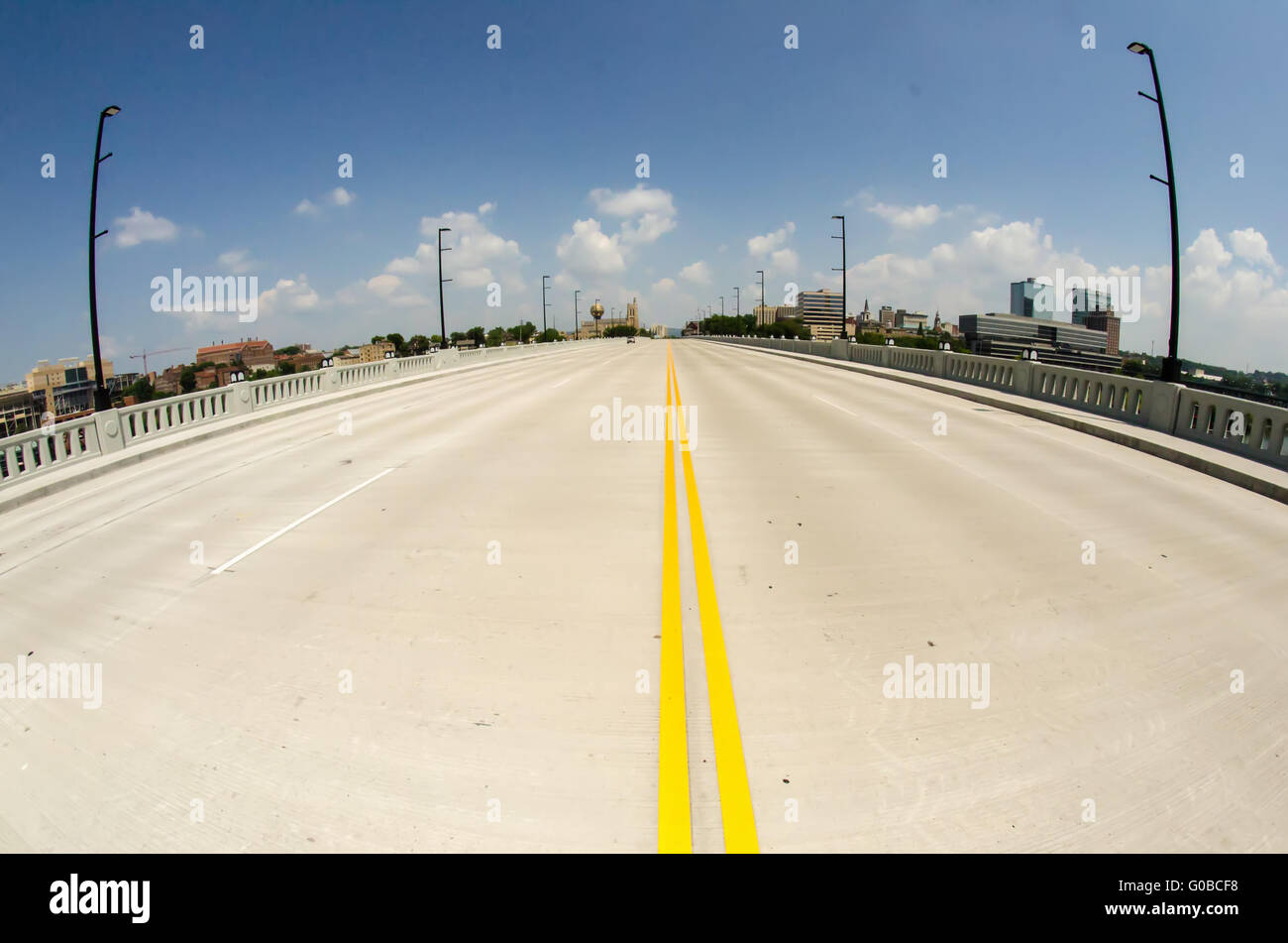 Viste di Knoxville Tennessee downtown sulla giornata di sole Foto Stock