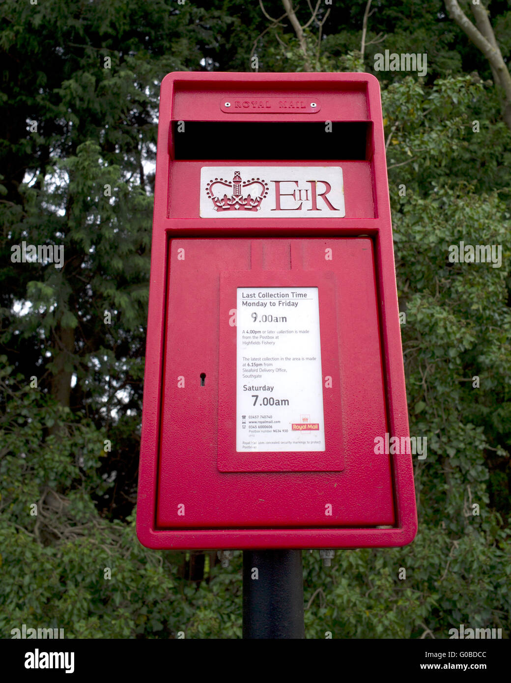 Royal Mail casella postale Inghilterra Foto Stock