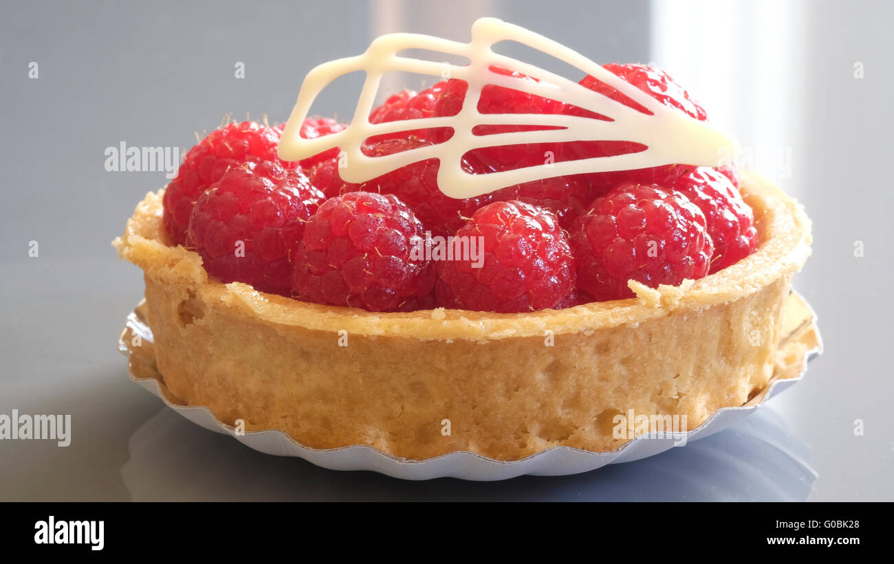 Crostata di lamponi da Bettys sale da tè Foto Stock