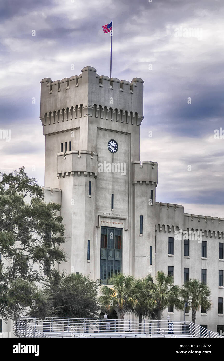 La cittadella vecchia capus edifici di Charleston, Carolina del Sud Foto Stock