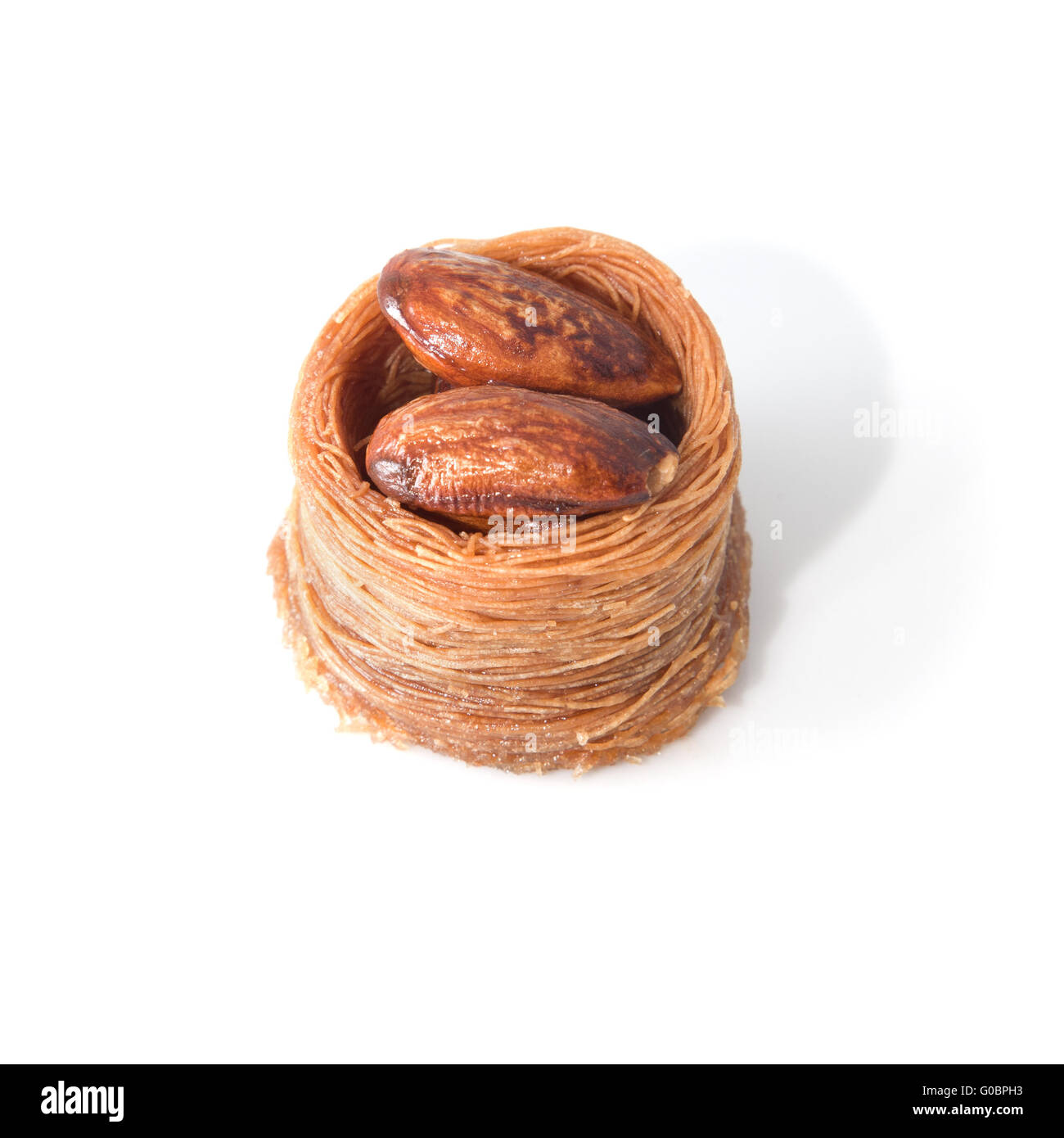 Bagno turco il baklava isolate su sfondo bianco Foto Stock