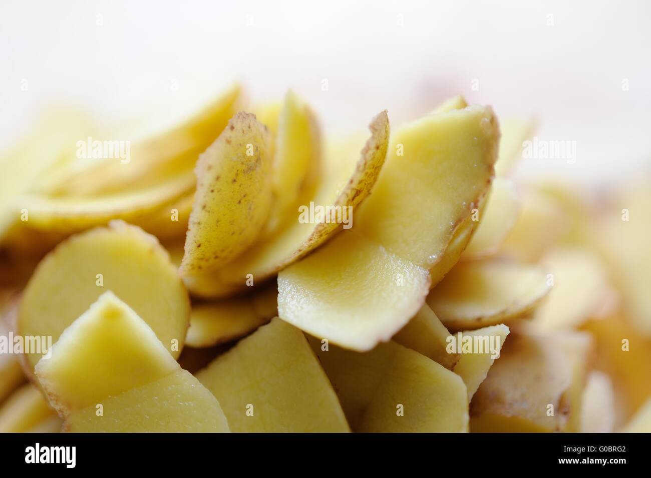 Bucce di patate Foto Stock