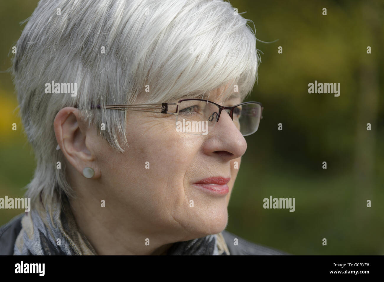 Ritratto di una donna Senior Foto Stock