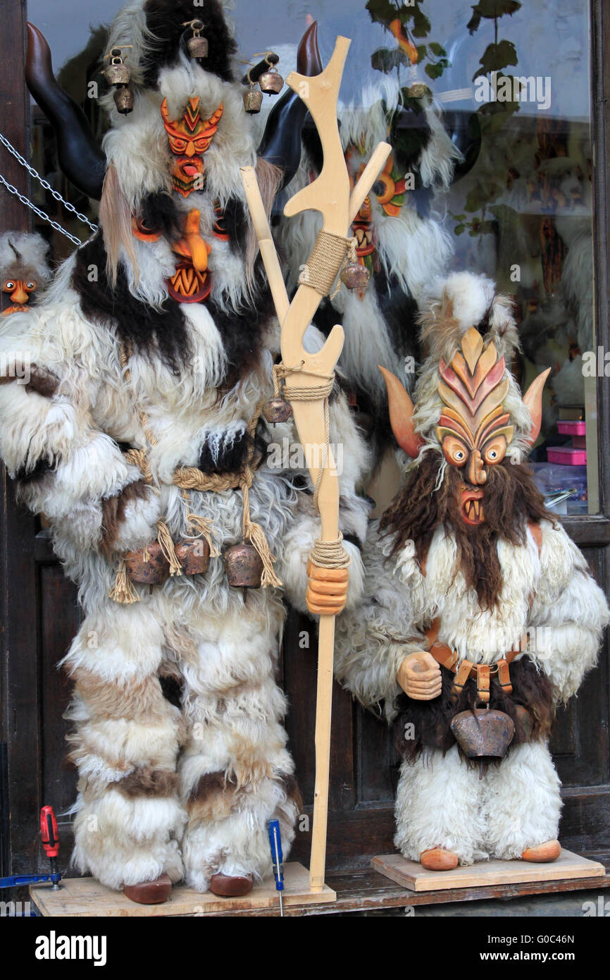 Kuker - tradizionali bulgare masquerade mask Foto Stock