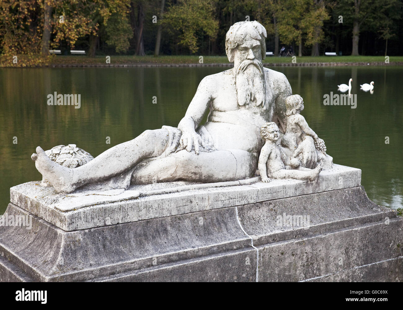 La scultura al parco del castello, Nordkirchen, Germania Foto Stock