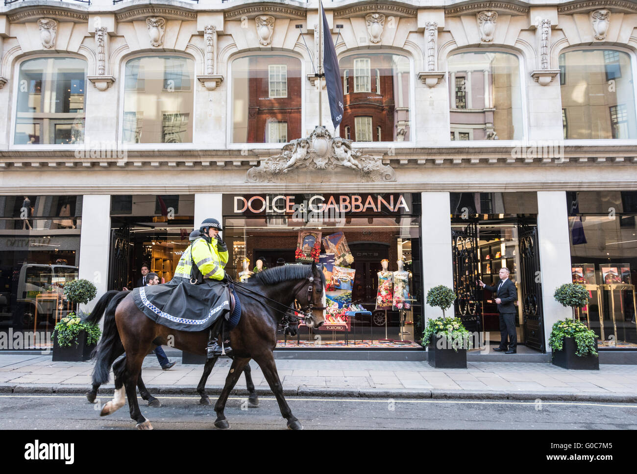 Il Dolce & Gabbana store su Old Bond Street, Londra Foto Stock