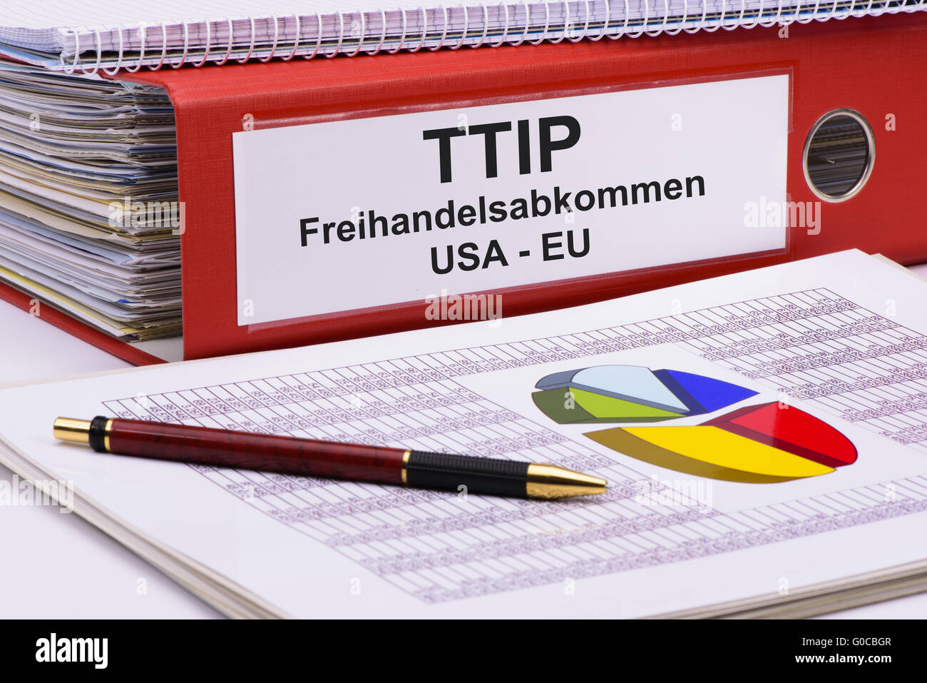 TTIP accordo di libero commercio tra Stati Uniti e Unione europea Foto Stock