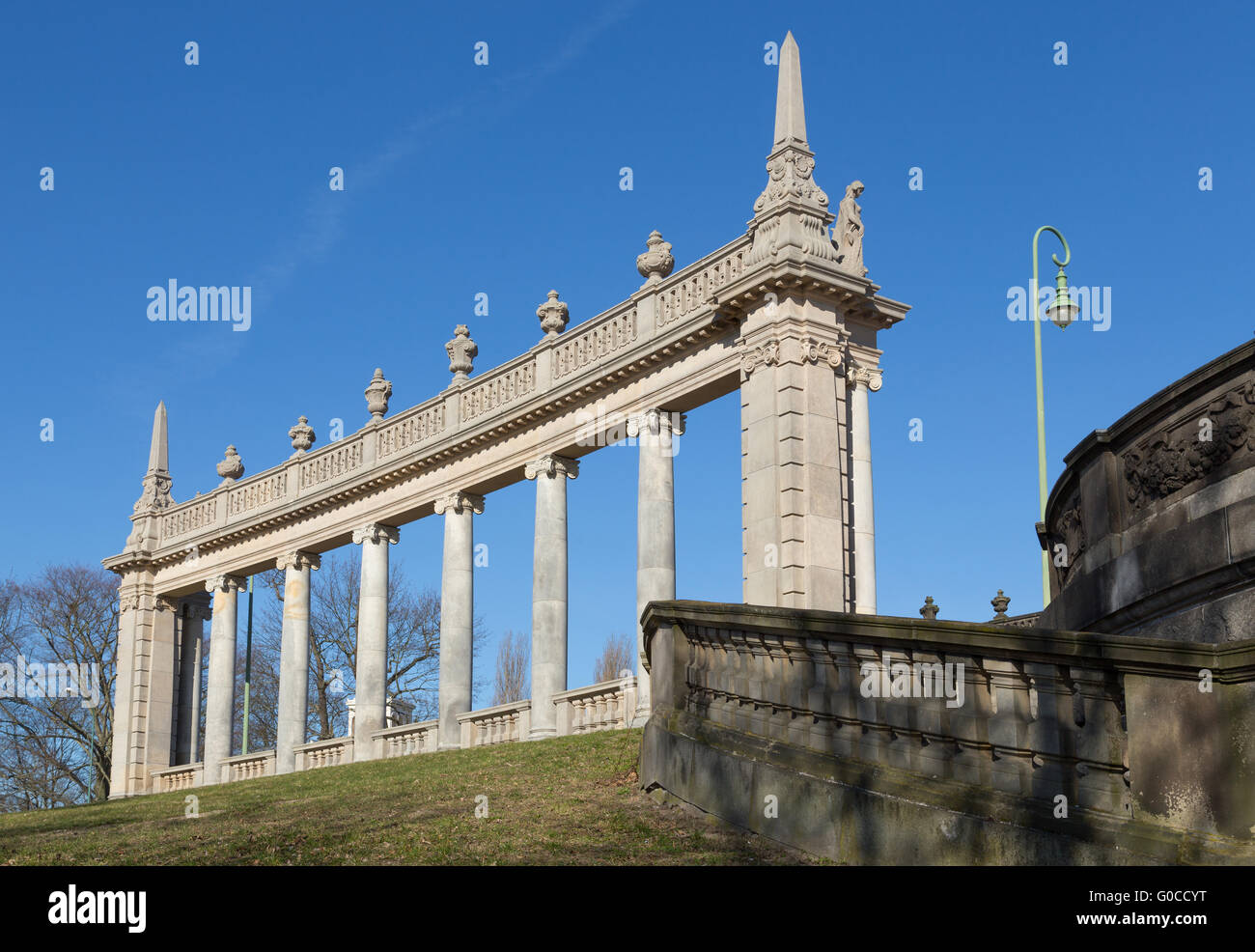 Portici Glienicke Bridge Foto Stock