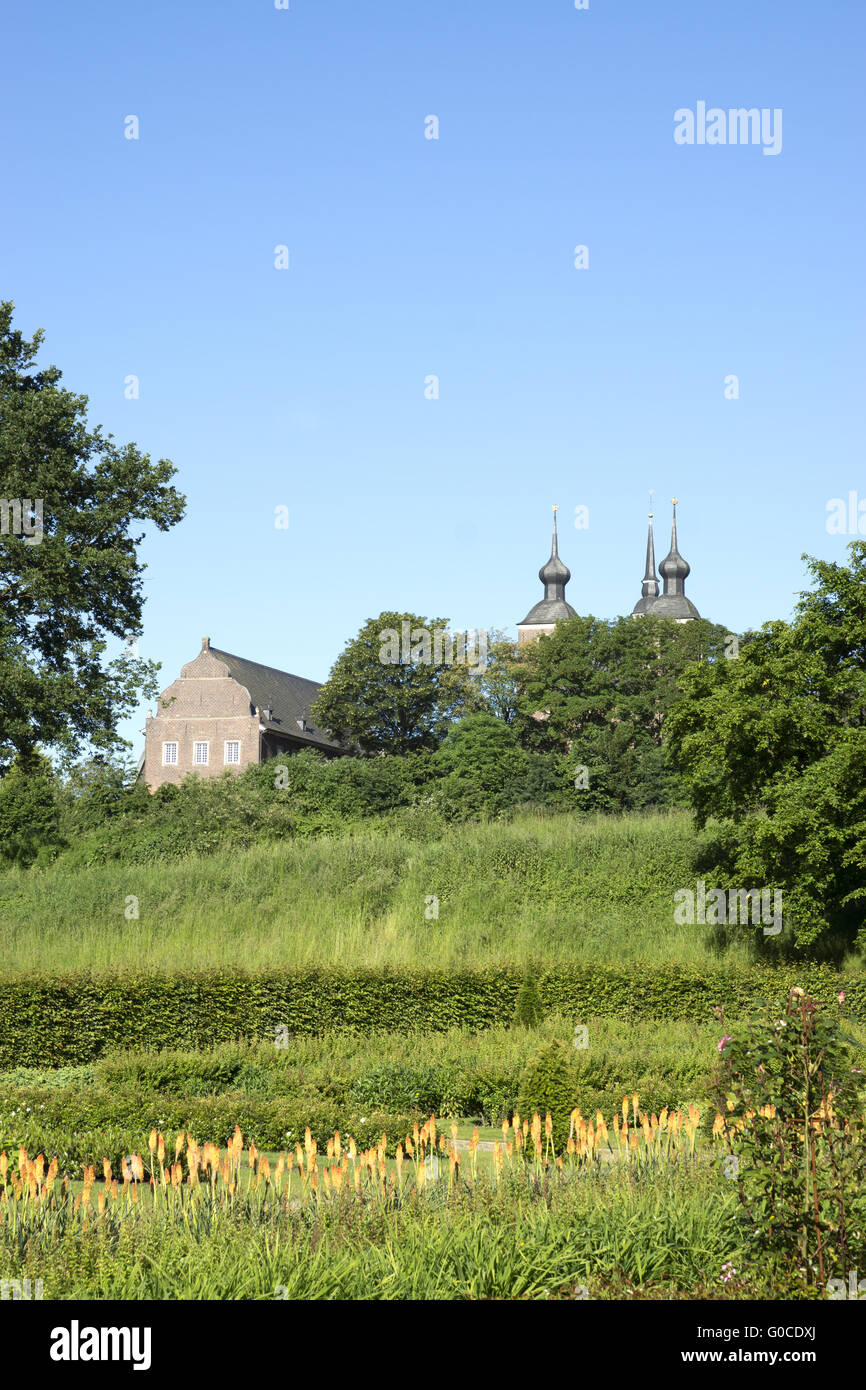 Abbey Kamp e giardino a Kamp-Lintfort, Germania Foto Stock