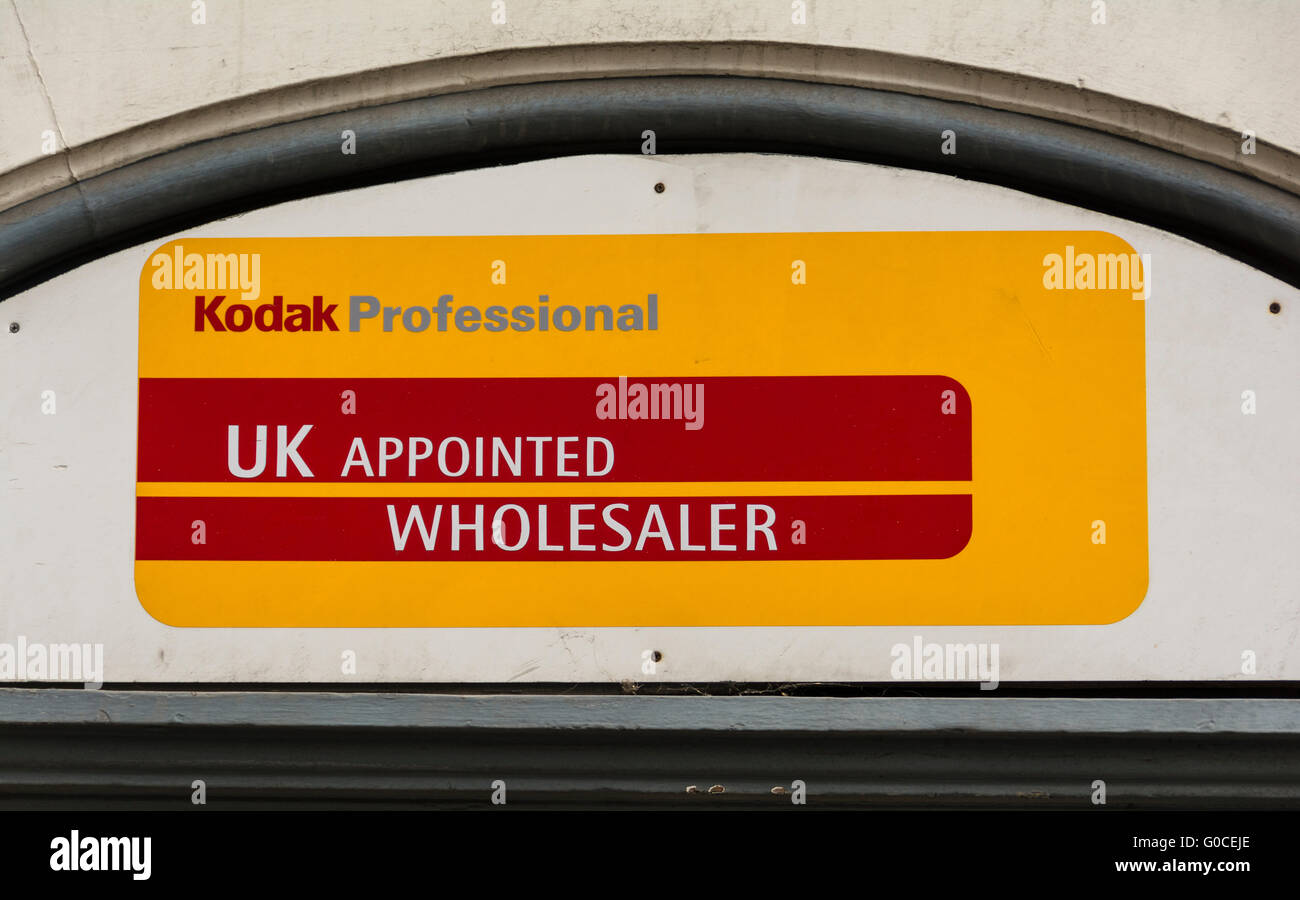 Pellicole KODAK PROFESSIONAL Digital signage Foto Stock