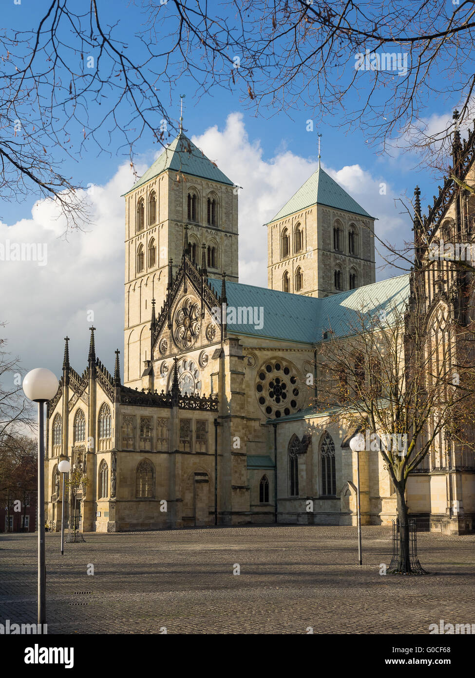La cattedrale di Muenster Foto Stock