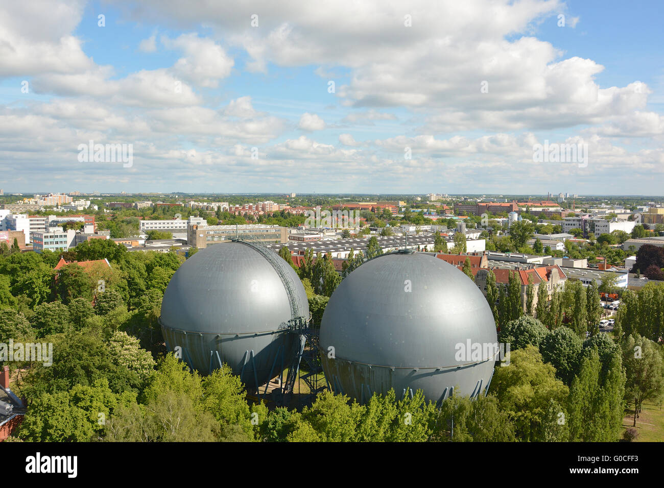 Berlino Germania vecchia industria della costruzione di gas Foto Stock