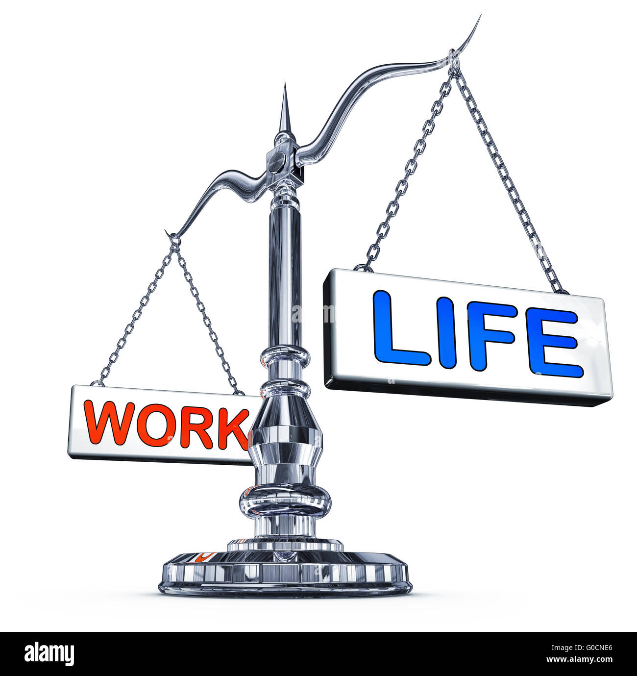 Equilibrio tra lavoro e vita familiare Foto Stock