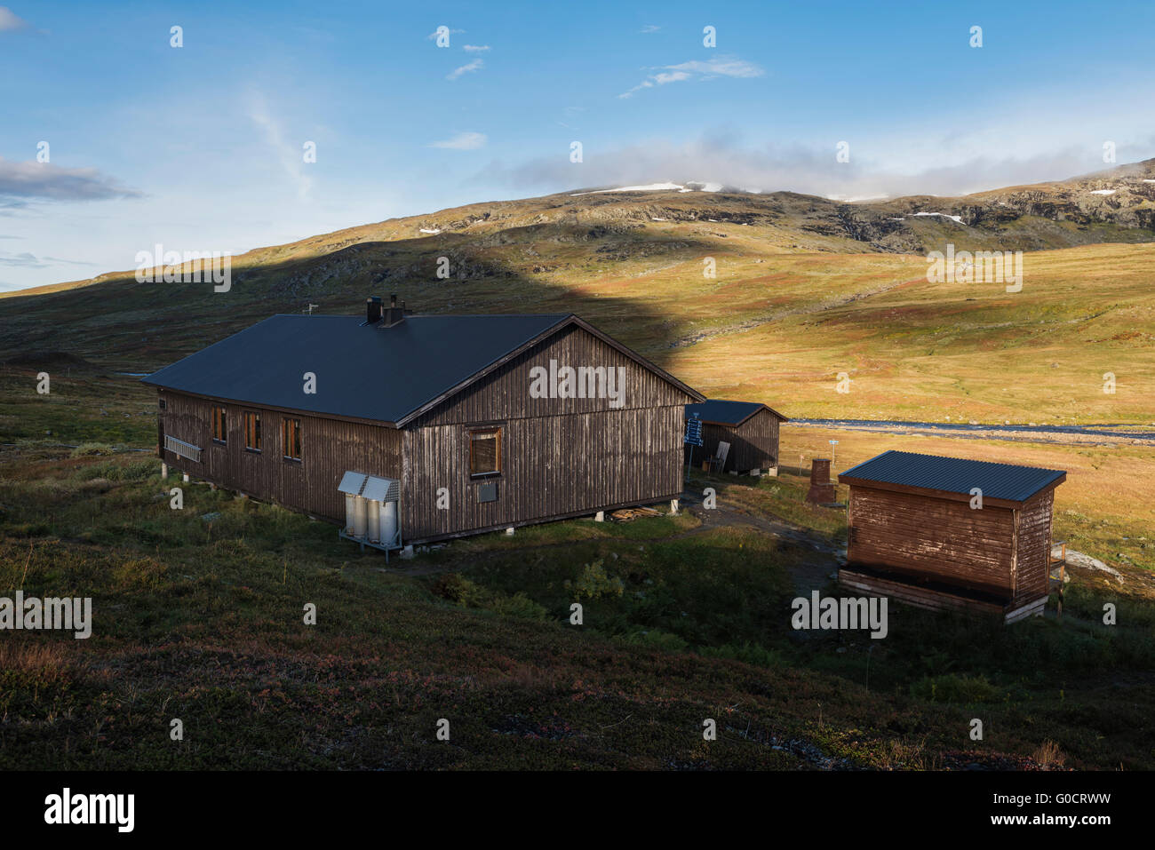 Capanna Viterskals, Kungsleden trail, Lapponia, Svezia Foto Stock