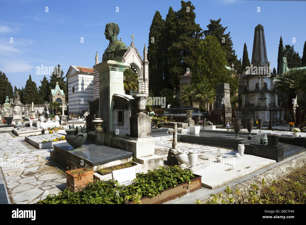 Cimitero di Firenze Foto Stock