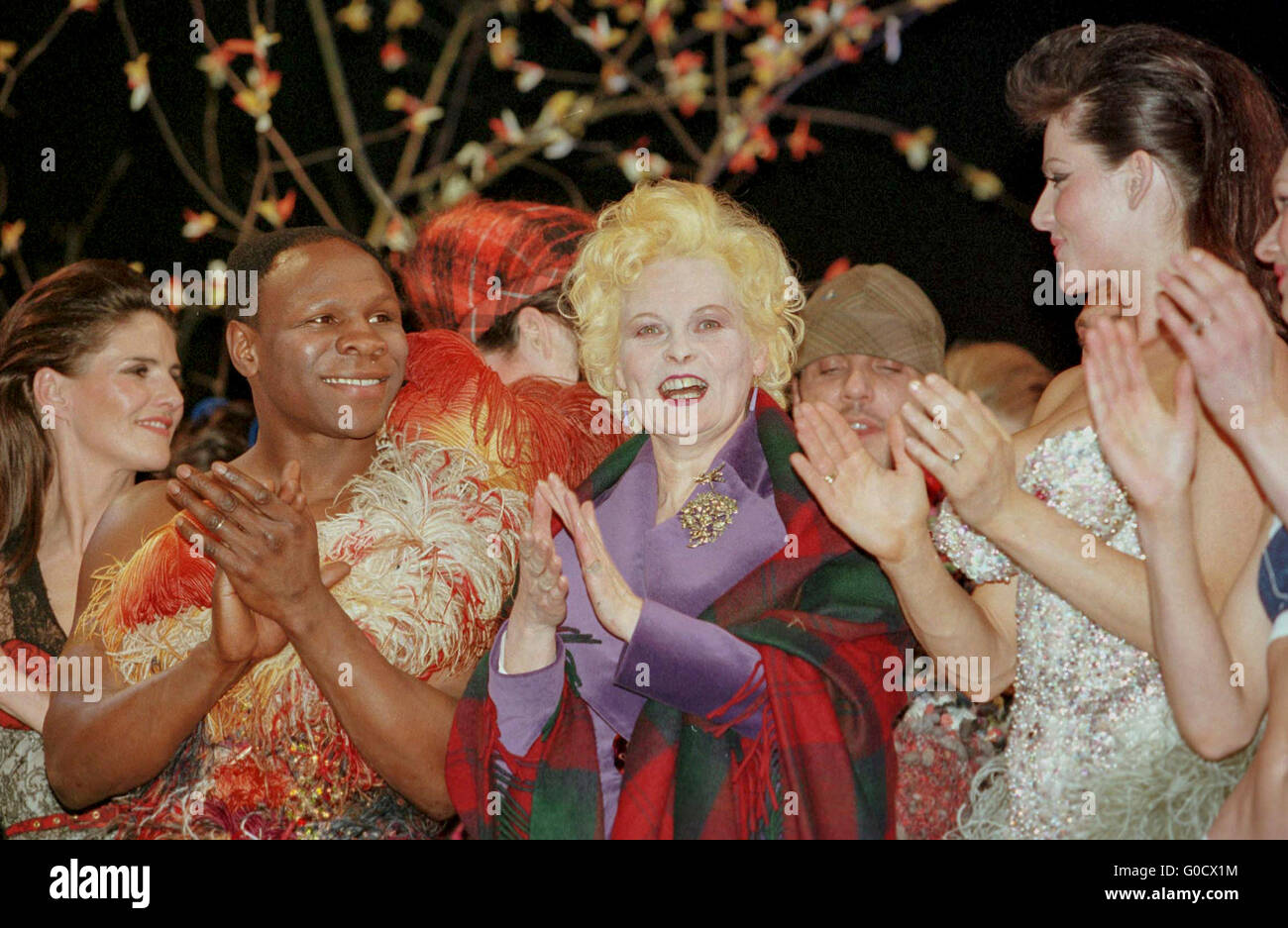 Vivienne Westwood fashion show at SECC Glasgow nel 1999 Foto Stock