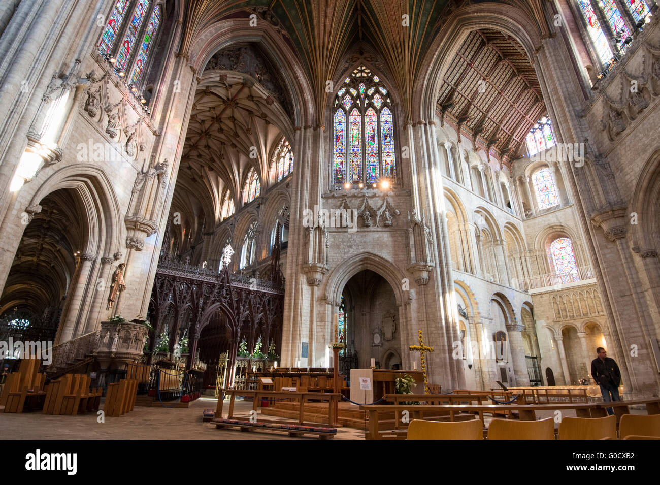 Cattedrale di Ely interno Foto Stock