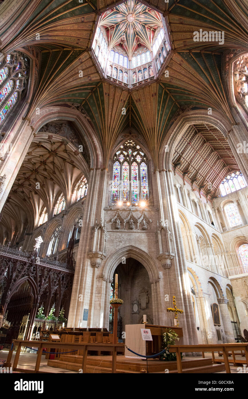 Cattedrale di Ely interno Foto Stock