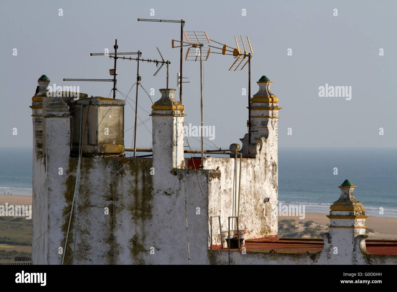 Vista mare in Conil de la Frontera. Andalusia Foto Stock