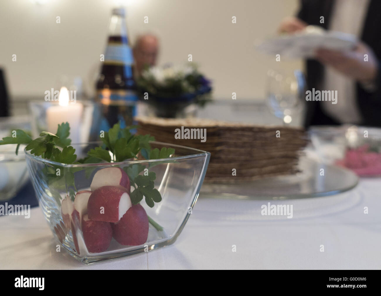 Notte di Seder Foto Stock