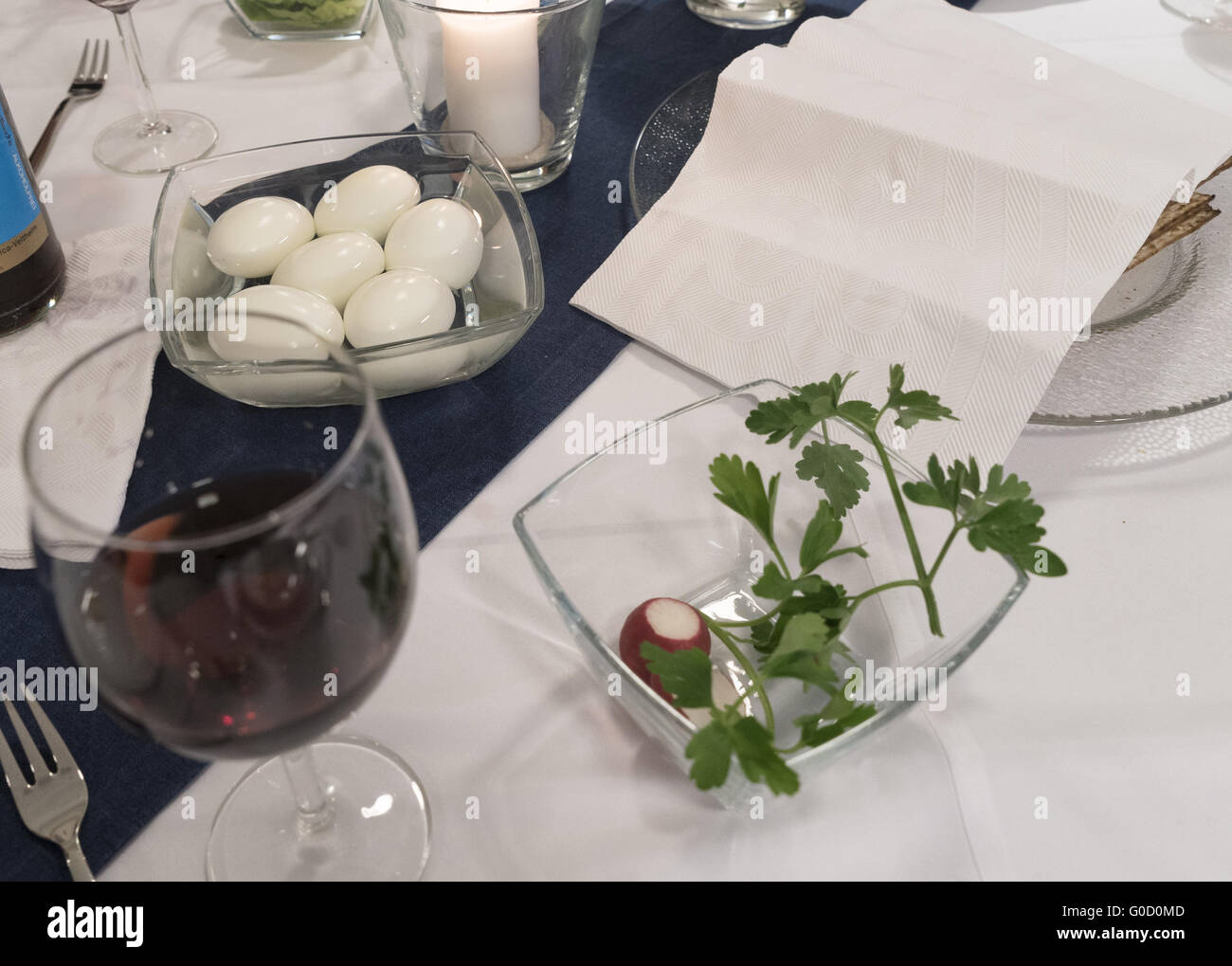 Notte di Seder Foto Stock