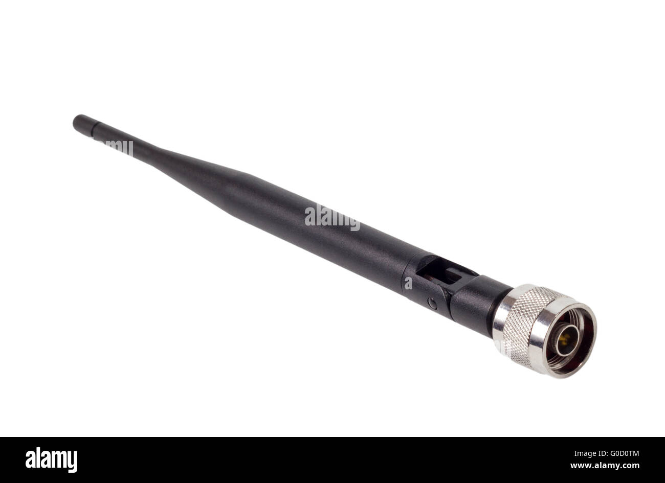 Standard rimovibile antenna gsm isolato su un bianco Foto Stock