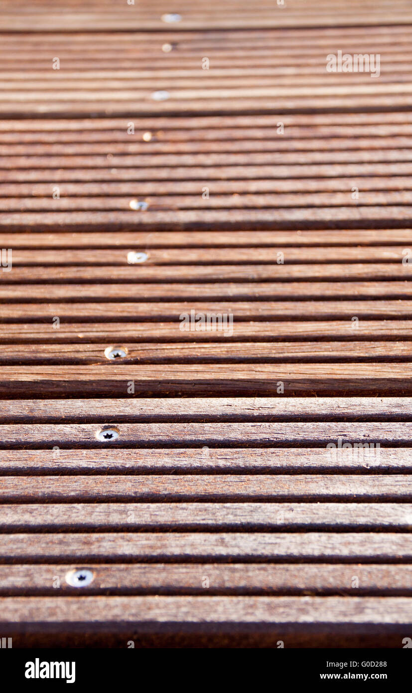 Piano di calpestio robusto Foto Stock