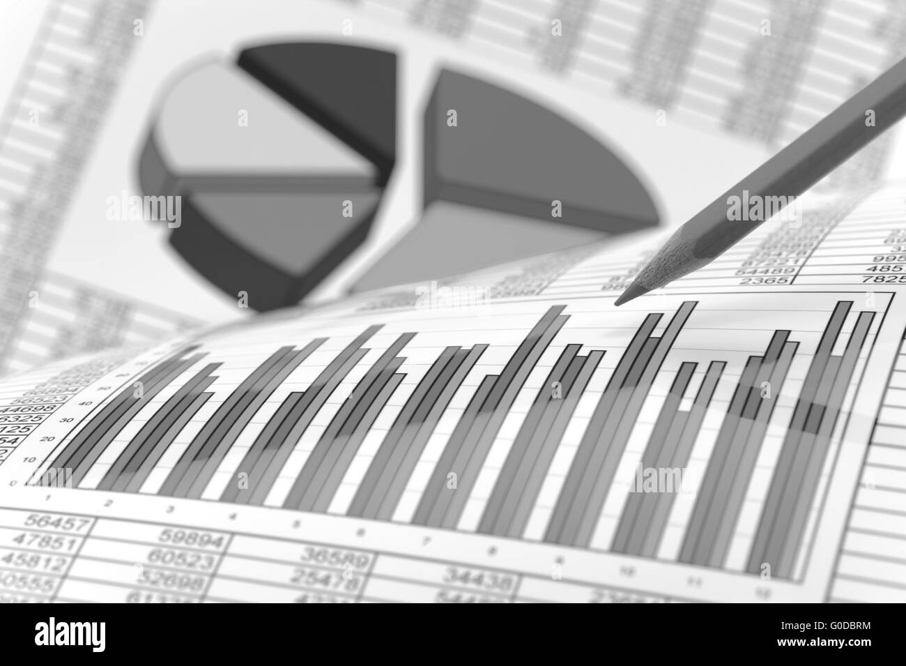 Finanza calcolo aziendale Foto Stock