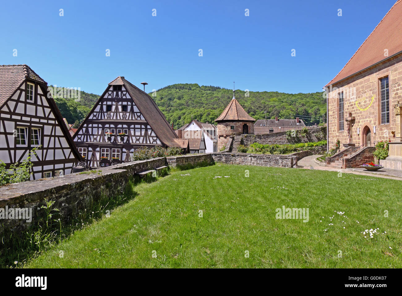 Dörrenbach nel Palatinato Foto Stock