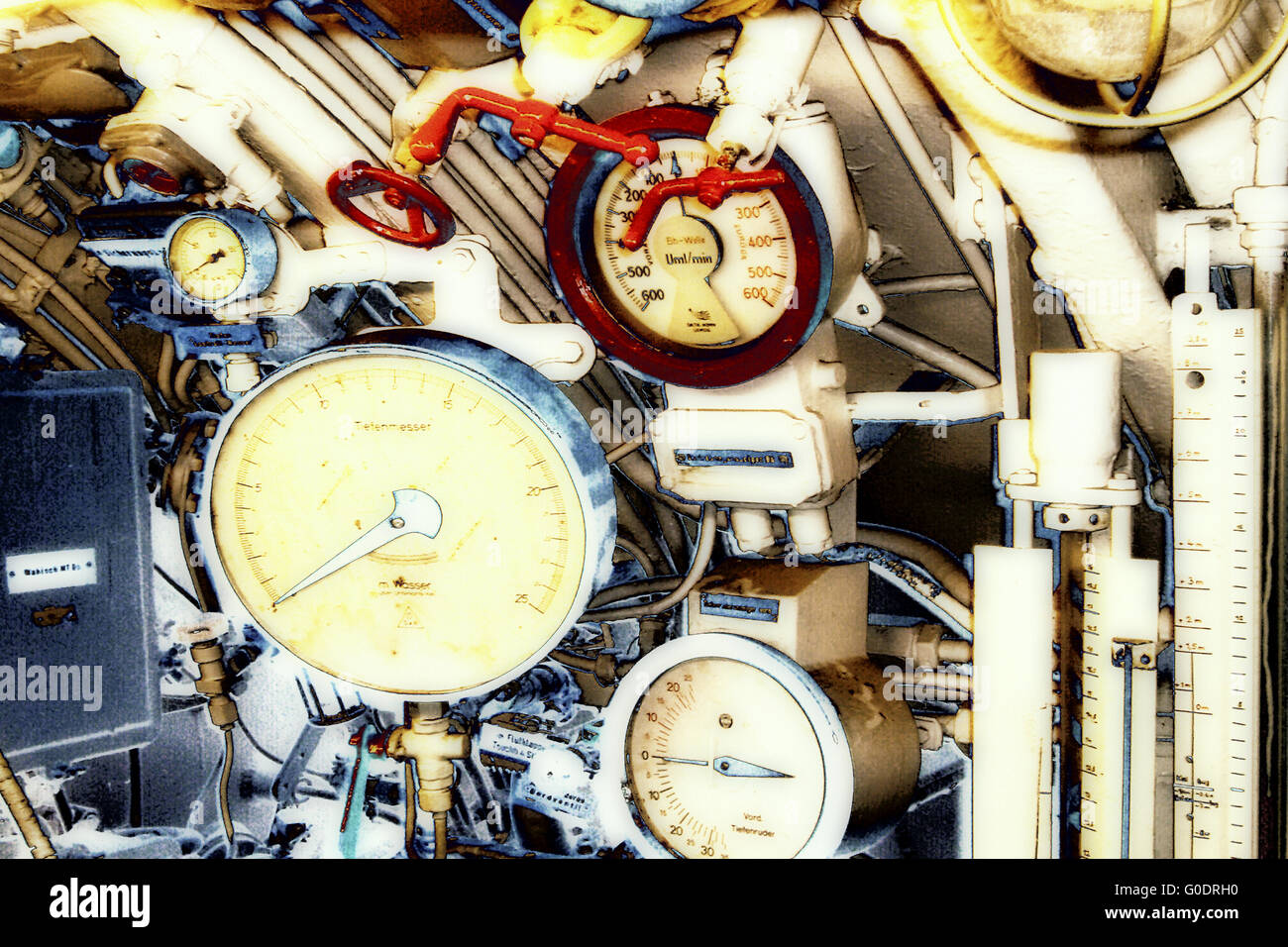 Fotografia surreale di una camera motore Foto Stock