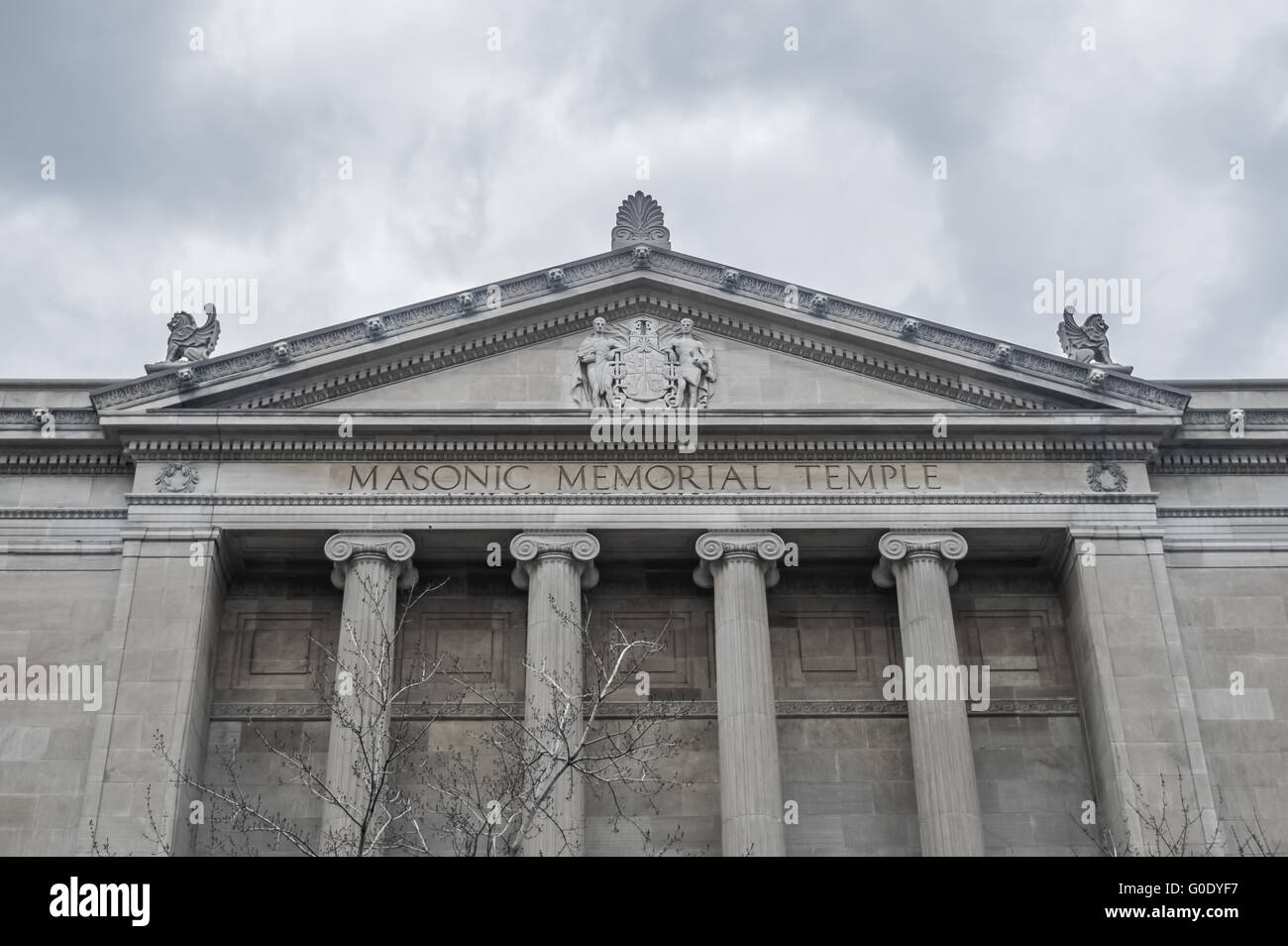 Montreal. Canada - 12 Marzo, 2016: l'edificio di 'Masonic Memorial Centre' in Montreal Downtown. Foto Stock