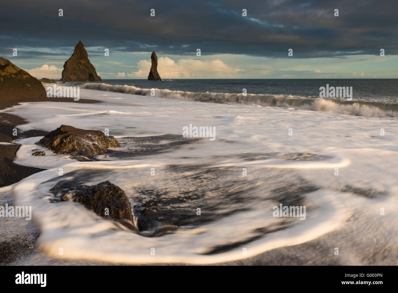 Reynisdrangar Islanda Foto Stock