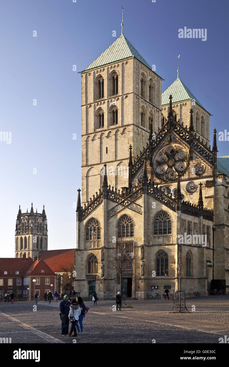 Münster (cattedrale di San-Paulus-Dom), Germania Foto Stock