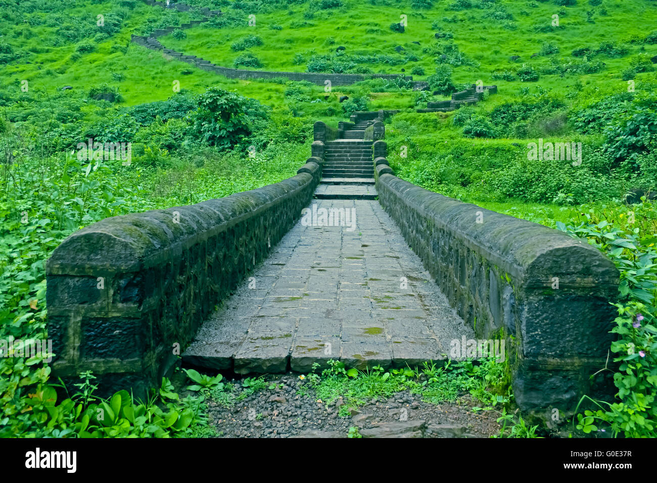 Gandhar pallido grotte buddista situato vicino a Mahad, che è vicino al fort Raigad Foto Stock