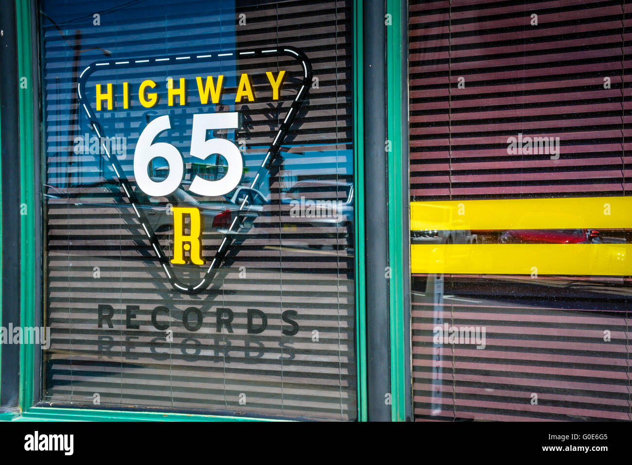 Autostrada fictional 65 record dal TV show 'Nashville' è effettivamente parte dell'hotel Homewood Suites by Hilton Nashville-Downtown Foto Stock
