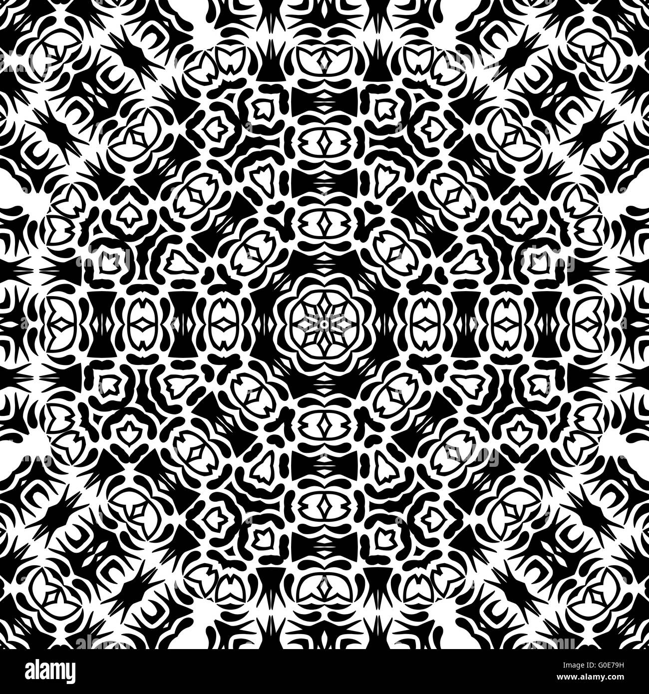 Abstract seamless pattern di contorno Foto Stock