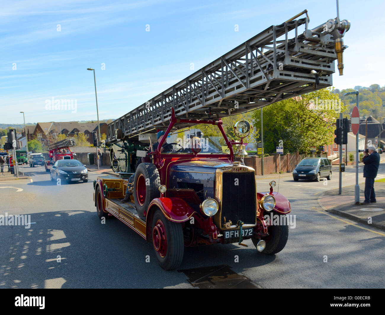 Redhill, Surrey. Domenica 1 maggio 2016. il cinquantacinquesimo storico veicolo commerciale della società Londra a Brighton eseguire avviene a Redhill, Surrey. Photo credit: Lindsay constable / alamy live news Foto Stock