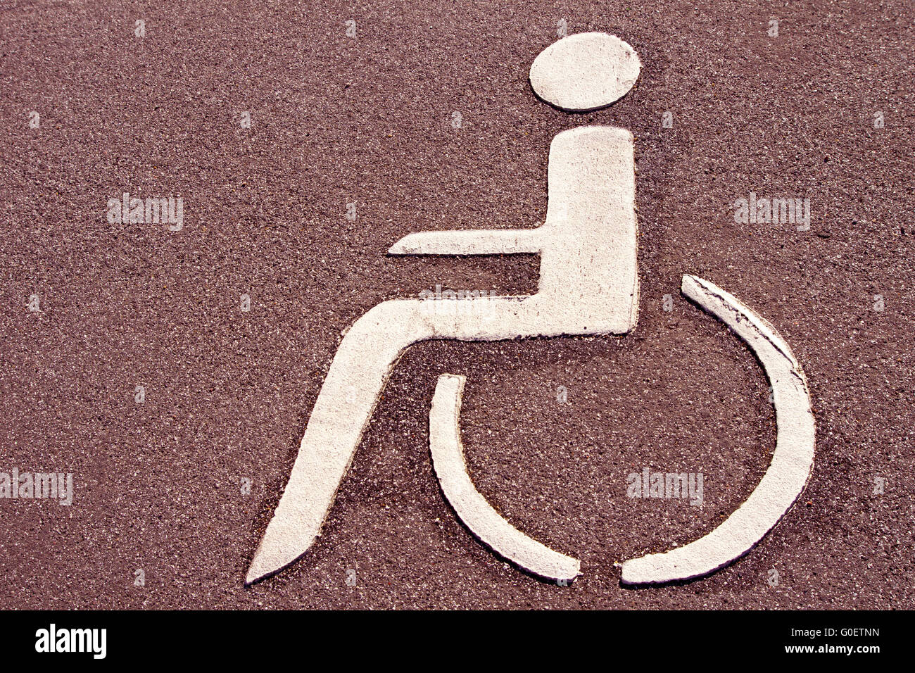 Parcheggio per disabili Foto Stock