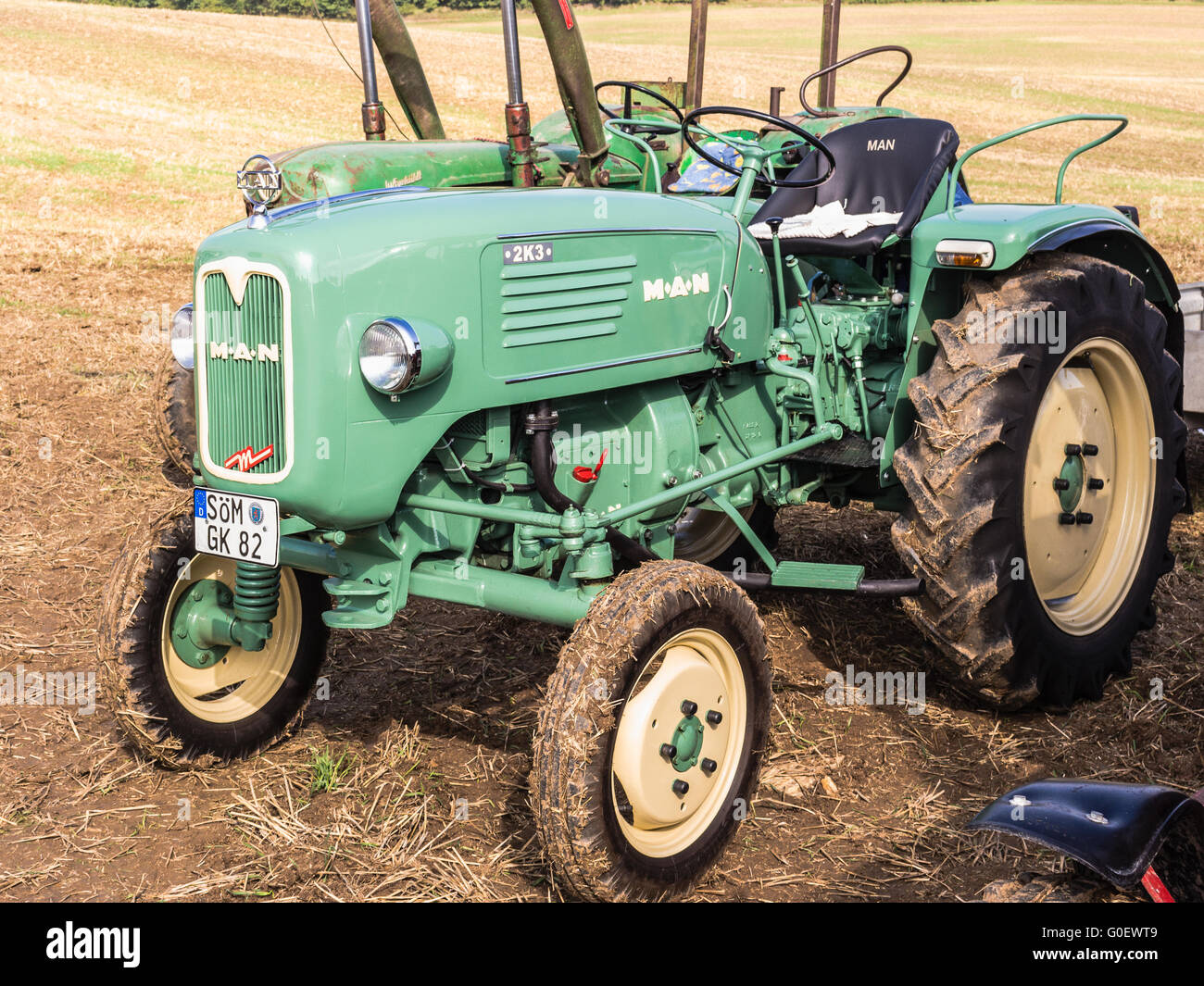 Uomo classico trattore Foto Stock
