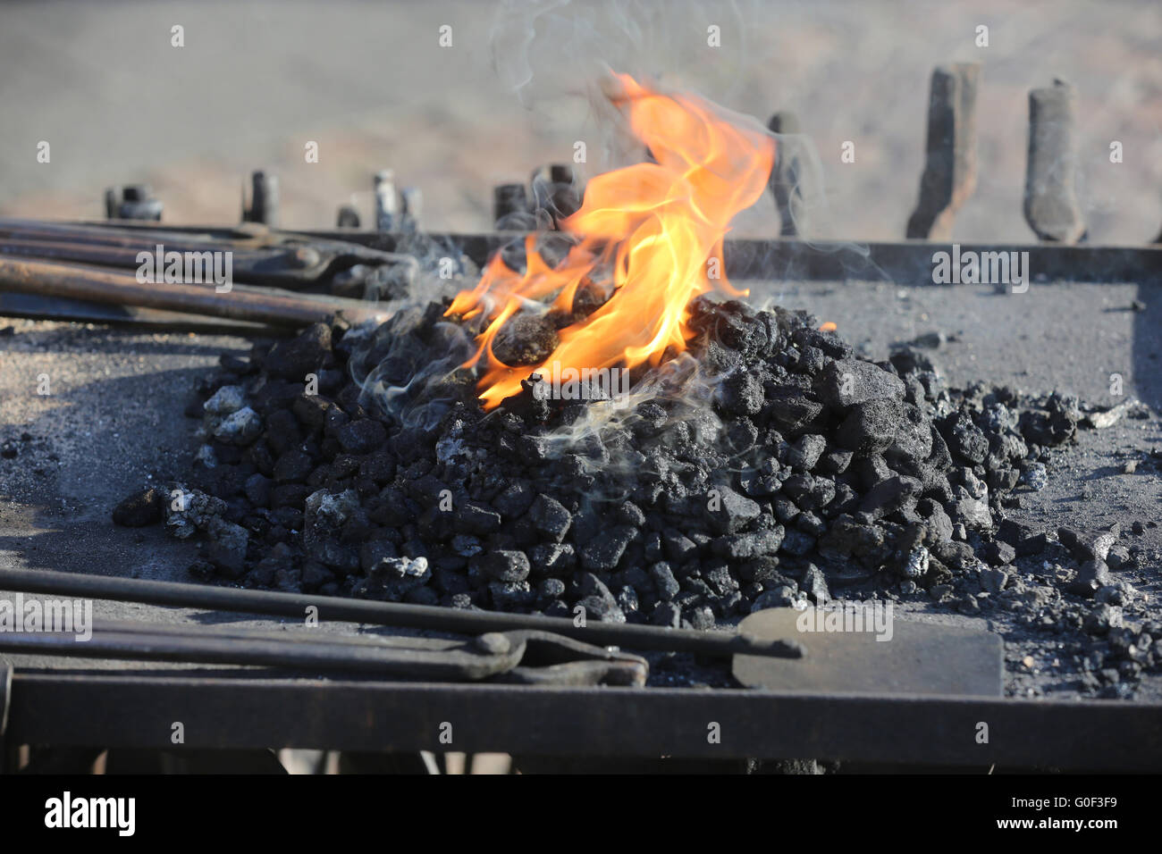 Fuoco di fabbro Foto Stock