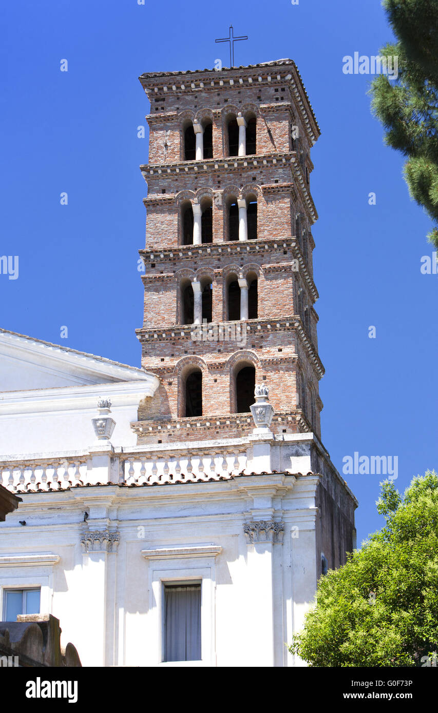 Basilica , Savello park sul colle Palatino. Roma Foto Stock