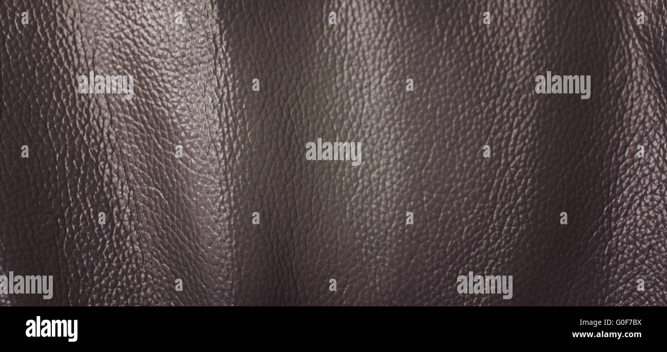 Texture in pelle marrone Foto Stock