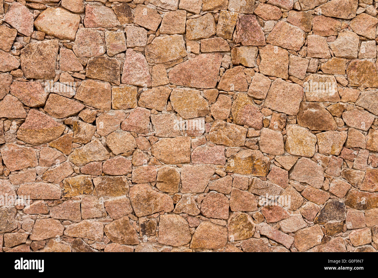 Muro di mattoni naturale Foto Stock