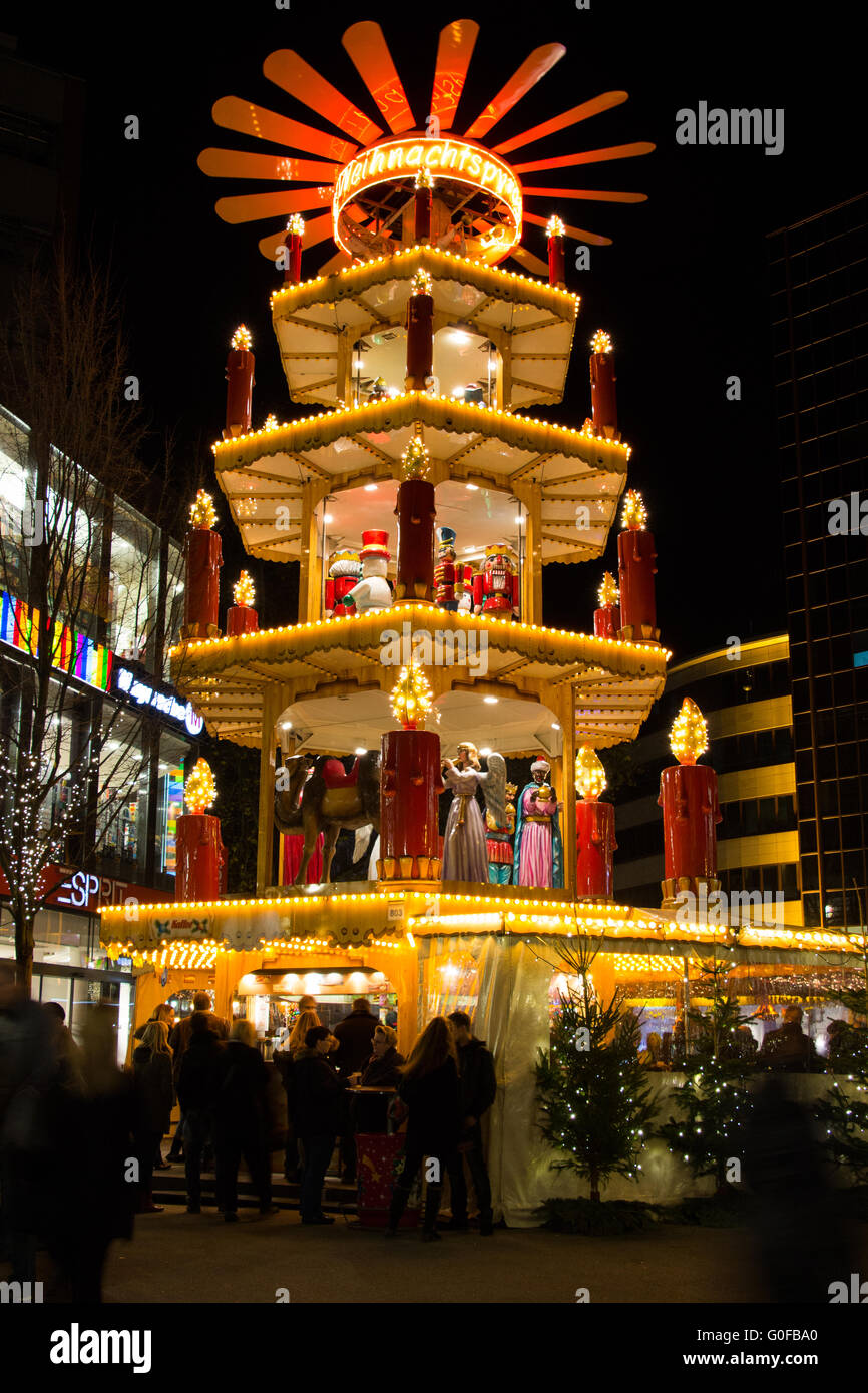 Mercatino di Natale di Dortmund Foto Stock