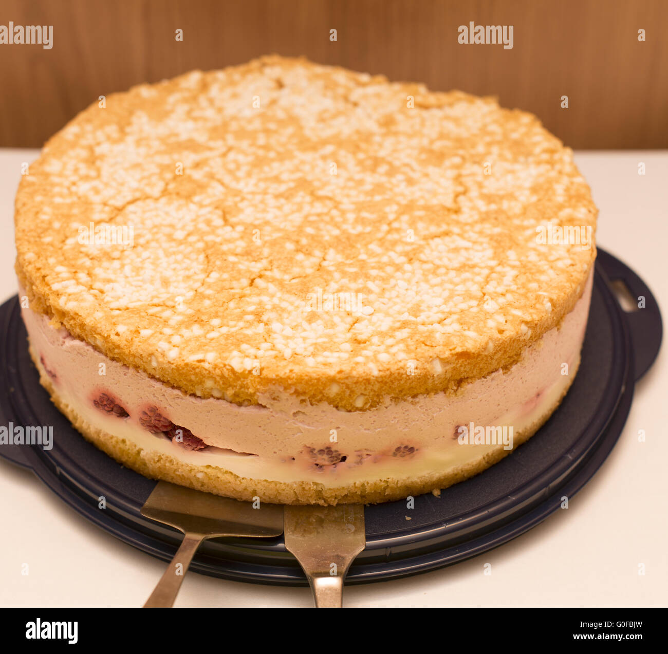 Torta del lampone Foto Stock