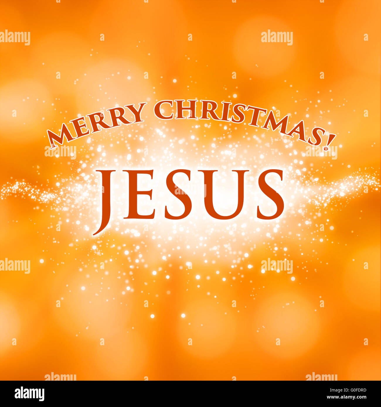 Buon Natale Gesù biglietto di auguri Foto Stock