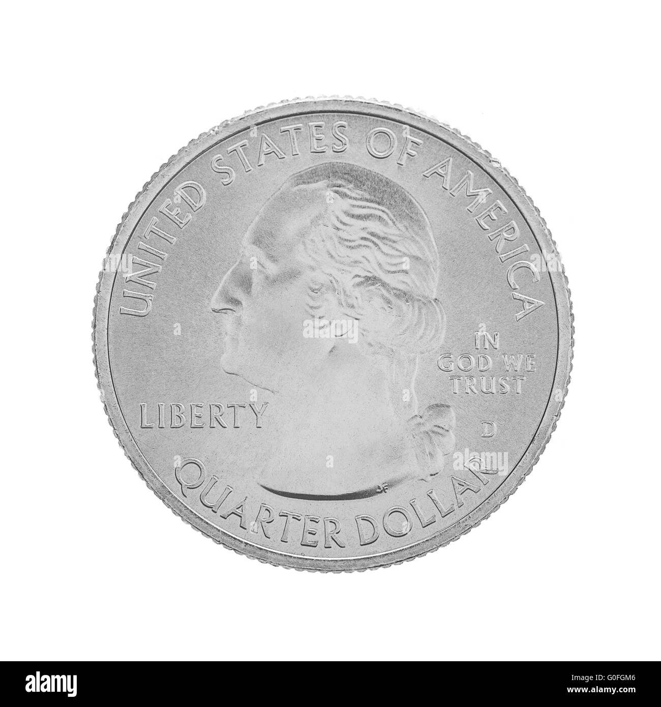 American un quarto coin Foto Stock