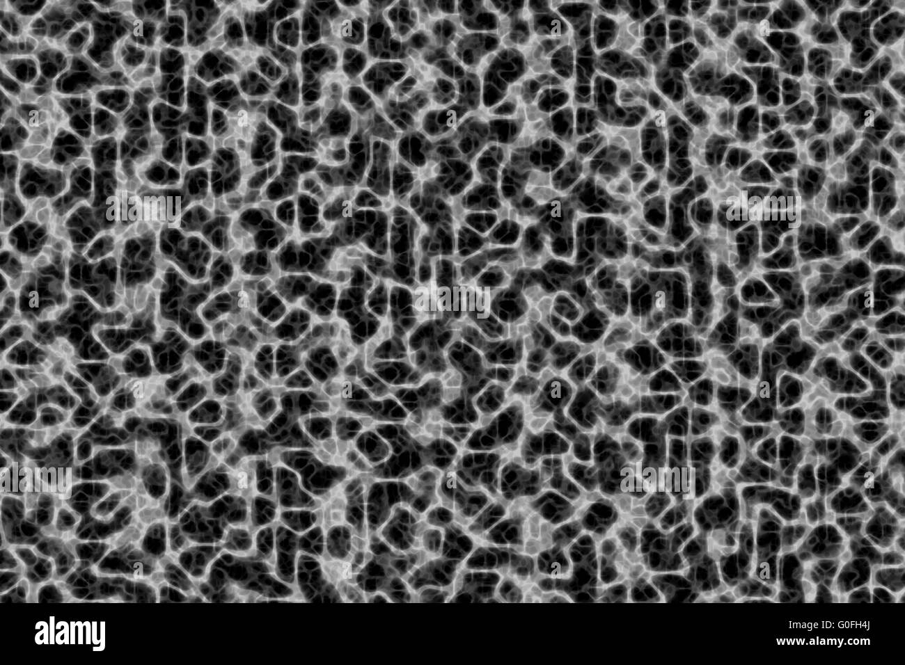 La turbolenza grigio e nero Foto Stock