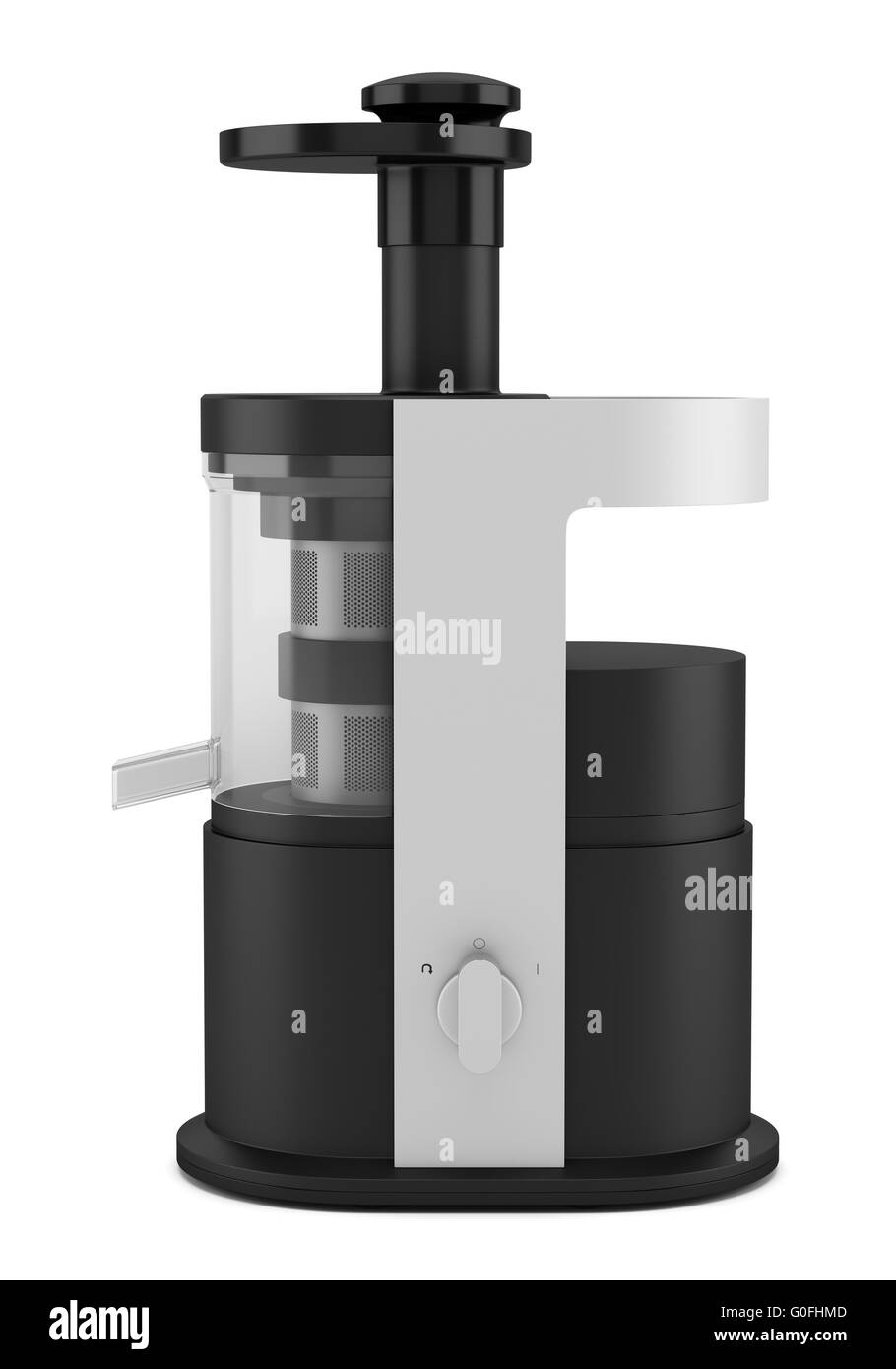 Spremiagrumi elettrico isolato su sfondo bianco Foto Stock